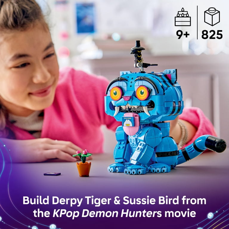 LEGO KPop Demon Hunters Derpy Tiger and Sussie Bird - Building