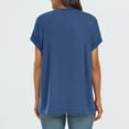 thumbnail image 2 of SUNBS Women's Oversized Tops Business Casual Short Sleeve T-Shirt Summer Blouses, 2 of 7