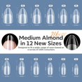 thumbnail image 3 of Kit de uñas de gel Modelones Medium Almond con 216 puntas de uñas, 3 of 9