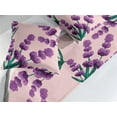 thumbnail image 2 of Lavender Pattern Bed Runner Set, Watercolor Romantic Botany Artwork with Floral Boho and Leaves, Decorative Bedding Scarf & 2 Pillow Shams for Hotels Homes, King, Jade Green and Purple, by Ambesonne, 2 of 3