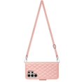 thumbnail image 6 of Dteck Crossbody Strap Case for Samsung Galaxy S24 Ultra,Magnetic Leather Women Wallet Card Slots Case Shockproof Kickstand Cover with Shoulder Strap for Galaxy S24 Ultra,Coralpink, 6 of 6