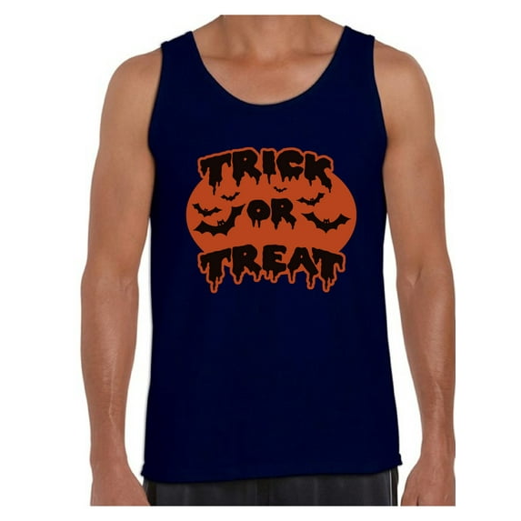 Awkward Styles Men's Halloween Graphic Tank Tops Trick or Treat Scary Bats