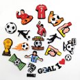 thumbnail image 5 of 18 piezas de accesorios para zapatos de fútbol, ​​accesorios para zapatos de dibujos animados, utilizados para zapatos perforados, pulseras, fiestas, decoración de bricolaje., 5 of 5