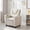 Beige, variant on Costway Kids Recliner with Cup Holder Adjustable Backrest & Footrest for Boys & Girls Pink