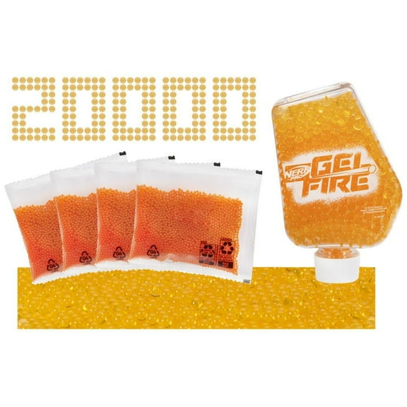 Nerf Pro Gelfire Refill, 20,000 Dehydrated Gelfire Rounds, 1x 800 Round Hopper, For Ages 14 & Up