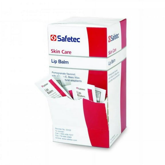 Safetec Lip Balm, .5 Gram Packet, 144 Count