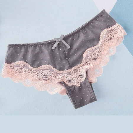 

UDAXB Lingerie Fashion Delicate Women Translucent Underwear Sheer Lace Tank Lace Sexy Underpant(Buy 2 get 1 free)