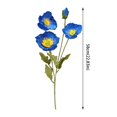 thumbnail image 3 of Hbdhejl Flocking Flower Korean Artificial Flower Wedding Soft Decoration Flower Arrangement Home Table Set Imitation Flower, 3 of 7