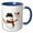 Blue/White, variant on 3drose, Snowman with Angel Ornament, 15oz Mug