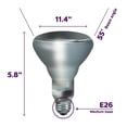 thumbnail image 3 of Philips 65-Watt Incandescent BR30 Flood Light Bulb Soft White (2700K) (12-Pack), 3 of 5