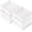 White, variant on Drawer Organizer - 6 Set Clothes Organizer for Closet & Bedroom - 90 Cells Bins for Sock, Underwear, Bra, Baby Clothes - Washable & 10xDurable than Non-Woven Fabric (White)