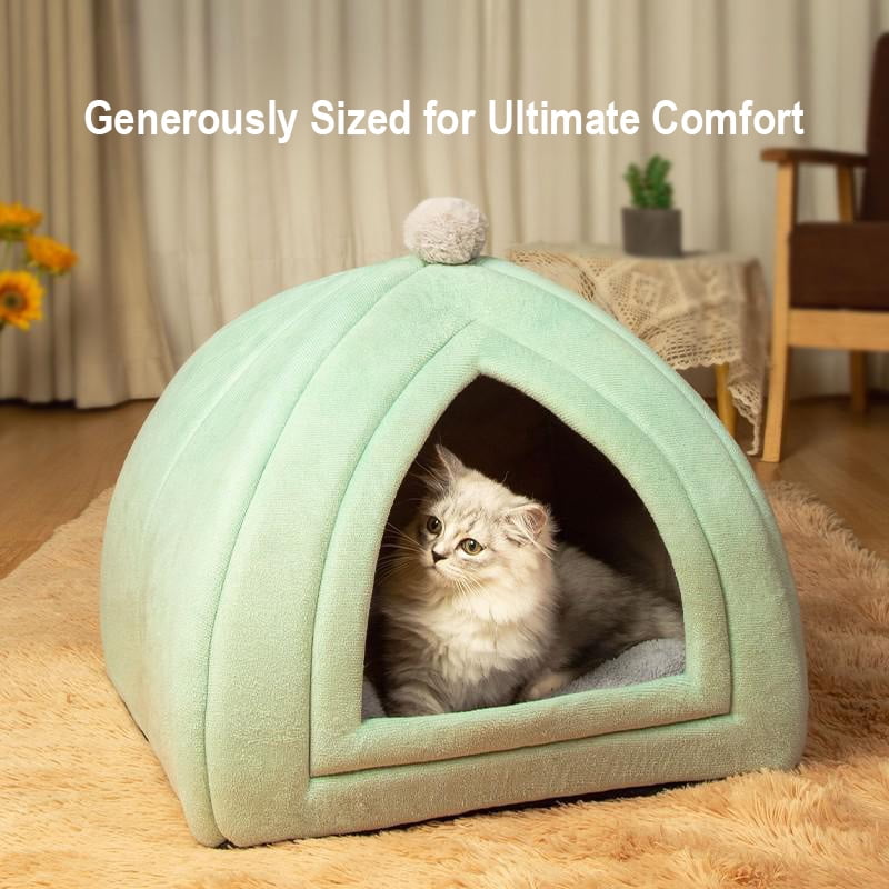 All-Season Super Supportive Cat Bed - Plush, Orthopedic Comfort with High Rebound Sponge