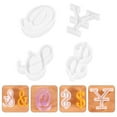 thumbnail image 3 of 4pcs Crystal Drop Mold Symbol Design Mould Handmade Accessories Silicone Mold, 3 of 7