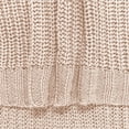 thumbnail image 2 of Cable Knit Throw Stripe Light Pink 50x60, 2 of 2