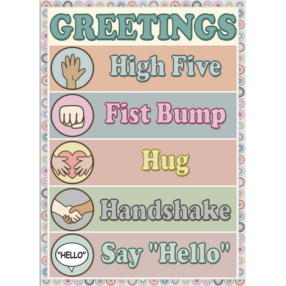 Classroom Decorations poster Back To School and Teachers Supplies, Preschool and Elementary Welcome