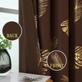 thumbnail image 3 of Cortinas Estelar Textiler 132 x 274 cm, color marrón dorado Palm Blackout, 3 of 9