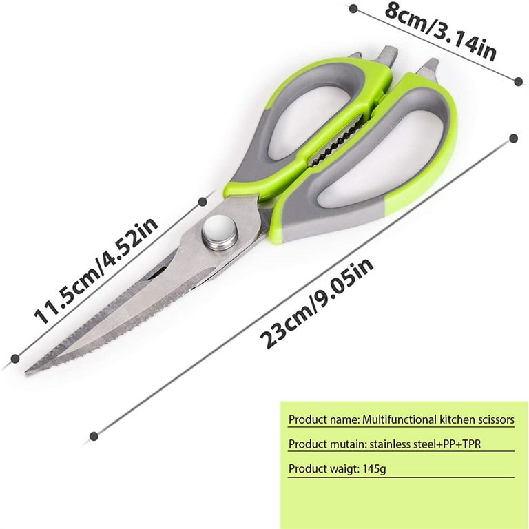 Casewin Kitchen Scissors, Magnetic Sheath Holder for Fridge, Heavy Duty  Stainless Steel Kitchen Shears, Advanced Technology for Smooth Taking  Apart