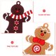 thumbnail image 5 of 12 unids Pan de jengibre Hombre Colgante Árbol de Navidad Colgante Decoración Partido Layout Colgante, 5 of 5