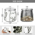 thumbnail image 2 of Yayeee Ashtray with Lid for Cigarette Smokeless Stainless Steel Home Ash Holder, White Chubby Cat, 2 of 7