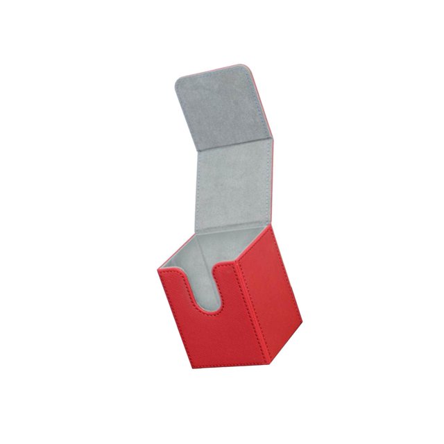 Trading Card Deck Box Organizer Storage Container Trading Holder Card Deck Holds 100+ Card for MTG Card Red