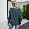 thumbnail image 2 of Women Oversized Off-The-Shoulder Slouchy Sweatshirt, 2 of 4
