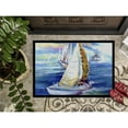 thumbnail image 3 of Carolines Treasures JMK1073JMAT Rock my Boat Sailboats Door Mat Indoor Rug or Outdoor Welcome Mat 24x36 Doormat  36"L x, 3 of 4