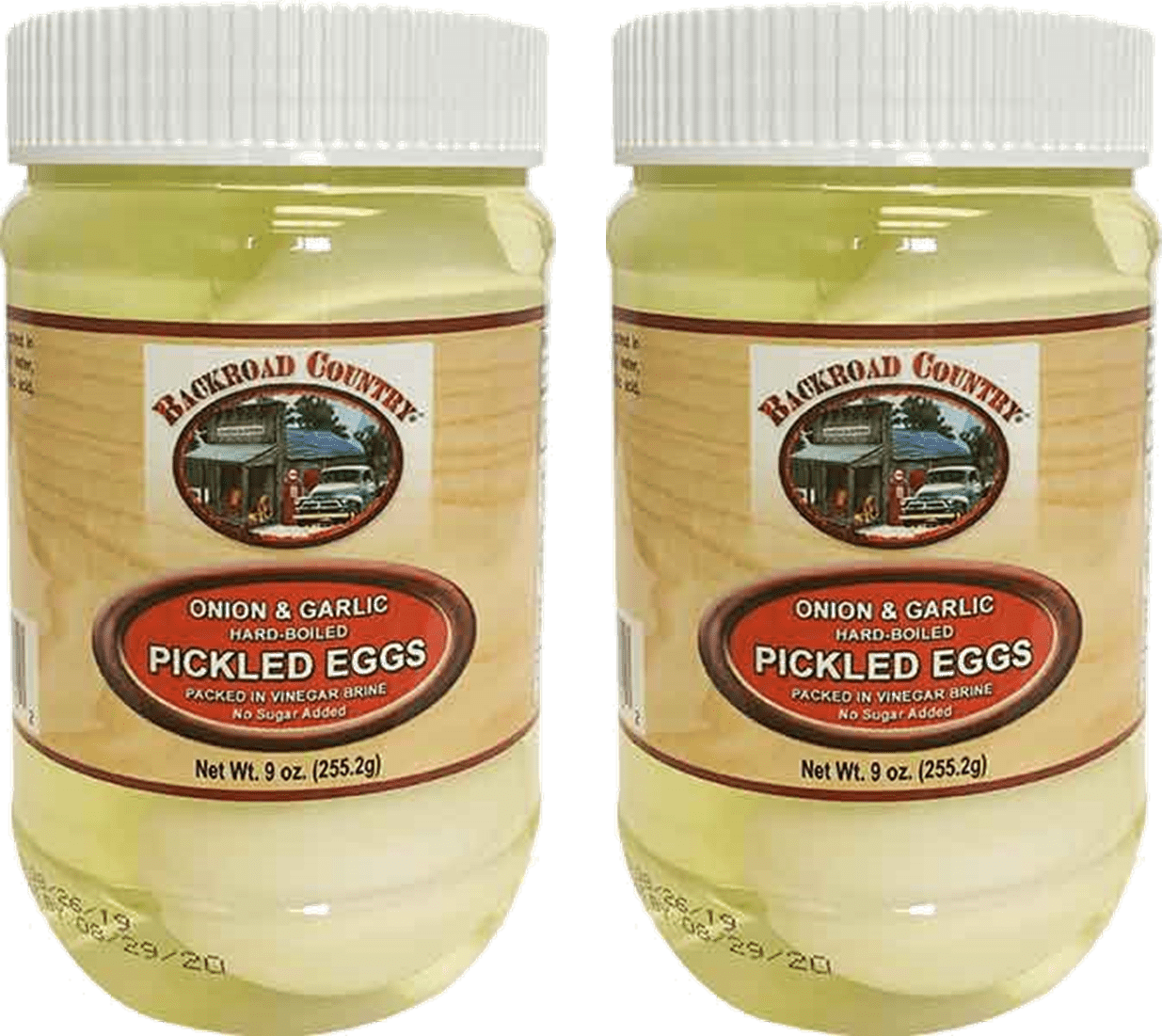 Backroad Country Onion & Garlic Pickled Eggs, 2Pack 9 oz. PET Jars