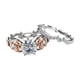 thumbnail image 5 of Conjunto de Anillos de 2 uds. Strade Fareast Limited Regalo de San Valentín Anillos de Compromiso de Cobre, 5 of 8