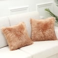 thumbnail image 4 of Funda de almohada mullida, funda de cojín de felpa larga y suave, funda de almohada decorativa para sofá, sofá, cama, silla, 45x45cm Methold LF0207-16B, 4 of 7