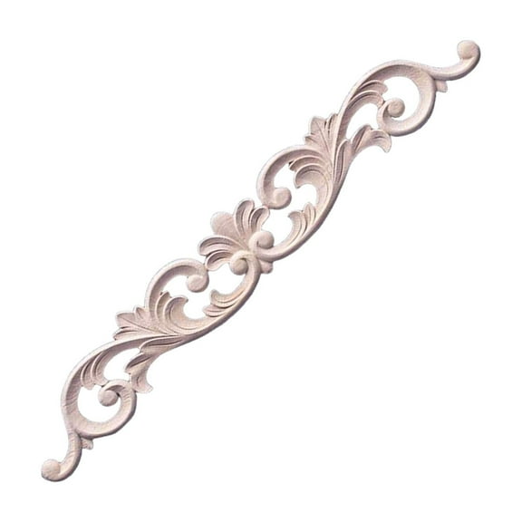 lixuesong Traditional Natural Solid Wood Cabinet Door Molding Carved Floral Design Suitable for Furniture Wall Ceiling Decoration