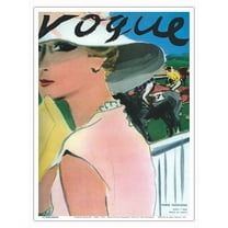 Fashion Magazine - April 1 1933 - Paris Fashions - Vintage Magazine Cover by Carl Erickson - Master Art Print (Unframed) 9in x 12in