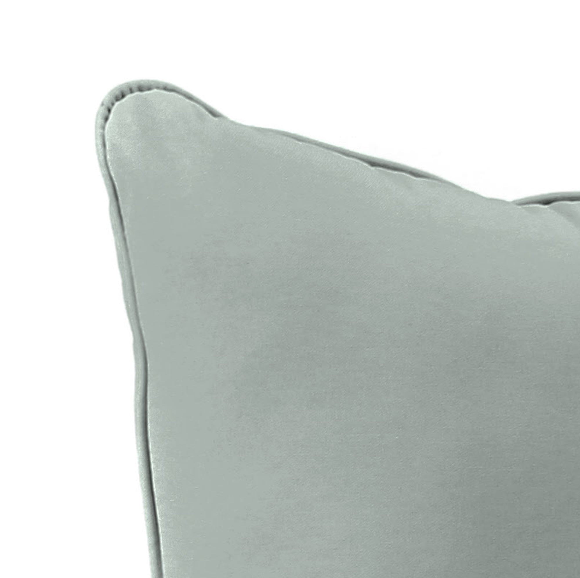 Jordan Manufacturing 48" x 24" Grey Solid Rectangular Outdoor Deep Seat Chair Cushion Set with Welt