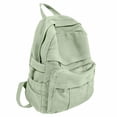 thumbnail image 1 of Mochila GAMLFL de lona verde salvia para mujer, 19 L, estilo retro, 1 of 8