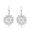 Silver, variant on Silvertone Seed of Life Flower Boho Beach Gala Style Dangle Earring