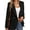 Black, variant on Women'S Plaid Blazer Jacket Warm Fully Lined Business Casual Elegant Coat with Pockets Cream White XXL