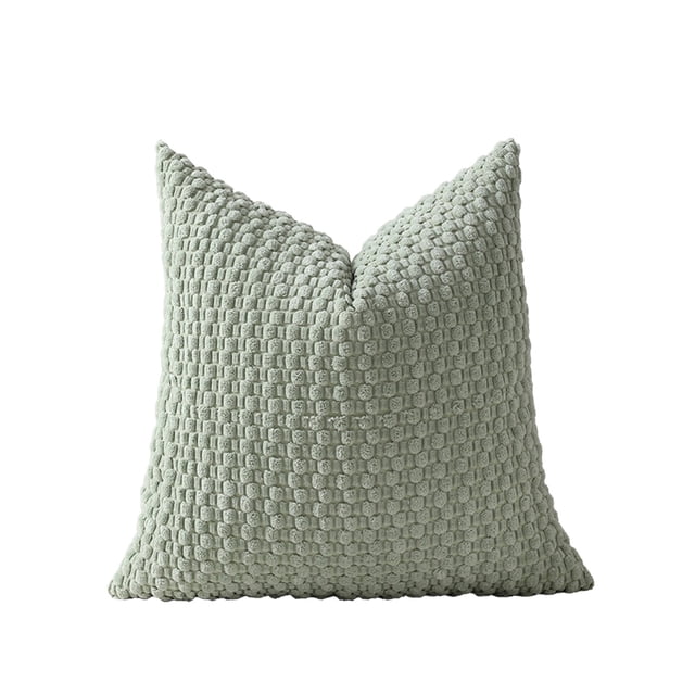 Fundas de Almohada Tamaño Estándar Funda de Almohada Tejida Suave Tamaño Estándar Respirable Cara Amable Funda de Almohada Tejida Decorativa Cubierta de Almohada