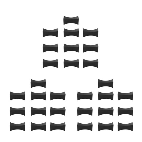 30 Piezas Resto de Palillos Palillos Pequeños Soportes de Cuchara Tenedor Juego de Palillos Utensilio Cubiertos Soporte Negro