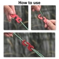 thumbnail image 4 of 10PCS Rope Tensioner Cord Adjuster With Aluminium Alloy Easy Adjustment Stable Fixation Ideal Camping Accessory For Tent Hiking, 4 of 8