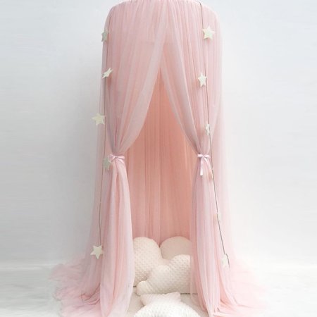 Children Dome Fantasy Champion Netting Curtains Play Tent Bed Canopy Mosquito Net Bedding With Round Lace Baby Boys Girls Games House For Kids Playing Reading Walmart Canada
