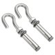 thumbnail image 1 of Gancho de expansión Uxcell M10 de acero inoxidable 304 para pared de concreto, ganchos de tornillo de anclaje plateados, paquete de 2, 1 of 5