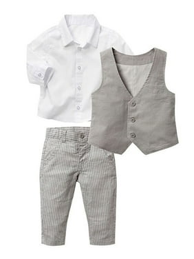 StylesILove Baby Kid Boy Formal Wear Shirt, Vest and Pants 3-pc (2-3 Years)