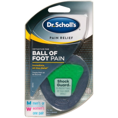 Dr. Scholl's Pain Relief Orthotics for Ball of Foot Pain, 1 Pair - One Size Fits (Best Over The Counter Foot Orthotics)