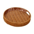 thumbnail image 4 of Bandeja tejida para servir, cesta para guardar alimentos, ideal para bodas, desayunos y cocinas. 31x31x5cm, 4 of 9
