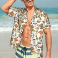 thumbnail image 7 of Susaid Mushrooms Print Short Sleeve Shirts Button Down Casual Shirts Summer Beach Aloha Button Down Short Sleeve for Men ,Large, 7 of 7