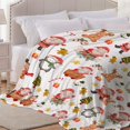 thumbnail image 5 of Christmas Santa Reindeer Snowman Blanket Gifts Super Soft Fleece Throw Blankets Cozy Flannel Air Conditioning Blanket Christmas Thanksgivng Gifts Blanket for Couch Bed 60x50 in for Teen, 5 of 5