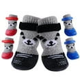 thumbnail image 3 of Meidiya 4Pcs/Set Dog Cat Boots Shoes Socks with Adjustable Waterproof Breathable and Anti-Slip Sole Soft Cozy All Weather Protect Paws, 3 of 8
