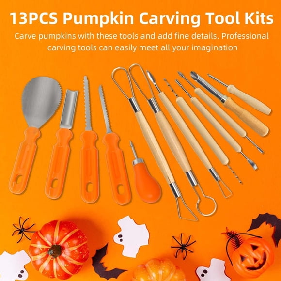 IBaodan Halloween Pumpkin Carving Tools Discount Clearance Halloween Jack-O-Lanterns Professional Pumpkin Carving Kit, Pumpkin Cutting Supplies Tools Kit for Adults Kids