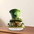 thumbnail image 7 of St Patrick's Day Decor, Green Four Leaf Clover Gnome Moon Acrylic Flatware Decoration for Table, Lucky Shamrock Party Centerpiece, for Holiday Parties and Irish Themed Dinners Shamrock Design, 7 of 7
