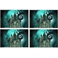 thumbnail image 4 of EREHome Magical Fantasy Castle Placemat Plate Holder Set of 4, Table Mats Protector 12x18 inch, 4 of 5