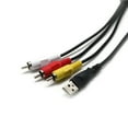 thumbnail image 3 of EASTIN 3 RCA Male to USB Female Aux Audio Video Camcorder Adapter AV Converter Cable, 3 of 6
